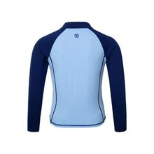Load image into Gallery viewer, Rashguards: Barrel Kids Essential Zip Up RashGuard-BLUE - 2025, BARREL, BARREL HK, Blue, BRIV25HKOP01