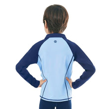 Load image into Gallery viewer, Rashguards: Barrel Kids Essential Zip Up RashGuard-BLUE - 2025, BARREL, BARREL HK, Blue, BRIV25HKOP01