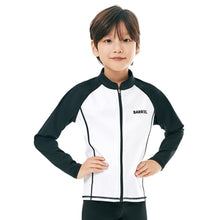 Load image into Gallery viewer, Rashguards: Barrel Kids Essential Zip Up RashGuard-WHITE - 2025, BARREL, BARREL HK, Blue, BRIV25HKOP01