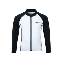 Load image into Gallery viewer, Rashguards: Barrel Kids Essential Zip Up RashGuard-WHITE - Barrel / Blue / 120 / 2025, BARREL, BARREL HK, Blue, BRIV25HKOP01