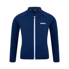 Load image into Gallery viewer, Rashguards: Barrel Kids Nautical ZipUp Rashguard-NAVY - Barrel / Navy / 120 / 2025, BARREL, BARREL HK, BRIV25HKOP02, Clothing