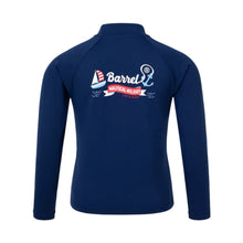 Load image into Gallery viewer, Rashguards: Barrel Kids Nautical ZipUp Rashguard-NAVY - 2025, BARREL, BARREL HK, BRIV25HKOP02, Clothing