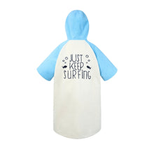Load image into Gallery viewer, Barrel Kids Raglan Zip - Up Poncho Towel - SKYBLUE - Poncho Towels | BARREL HK