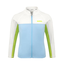Load image into Gallery viewer, Barrel Kids Romantic Motion Zip-Up Rashguard-AQUA - Barrel / Aqua / 120 - Rashguards | BARREL HK