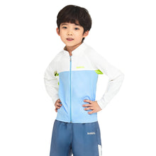 Load image into Gallery viewer, Barrel Kids Romantic Motion Zip-Up Rashguard-AQUA - Rashguards | BARREL HK