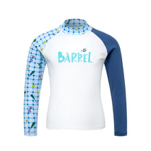 Load image into Gallery viewer, Barrel Kids Sunset Check Farm Odd Rashguard-BLUE - Barrel / Blue / 110 - Rashguards | BARREL HK