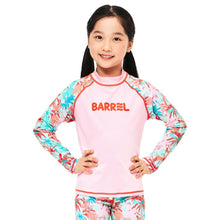 Load image into Gallery viewer, Rashguards: Barrel Kids Tropical L/S Rashguard-PINK - Barrel / Pink / 130 / 2025, BARREL, BARREL HK, BRIV25HKOP02, Clothing