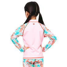 Load image into Gallery viewer, Rashguards: Barrel Kids Tropical L/S Rashguard-PINK - 2025, BARREL, BARREL HK, BRIV25HKOP02, Clothing