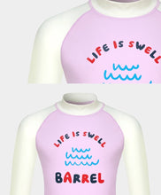 Load image into Gallery viewer, Barrel Kids Vibe Raglan Rashguard-PINK - Rashguards | BARREL HK