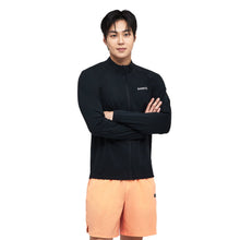 Load image into Gallery viewer, Barrel Men Essential Relax ZipUp Rashguard-BLACK - Rashguards | BARREL HK