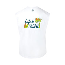 Load image into Gallery viewer, Barrel Men Tropical Sleeveless Rash Guard-WHITE - Rashguards | BARREL HK