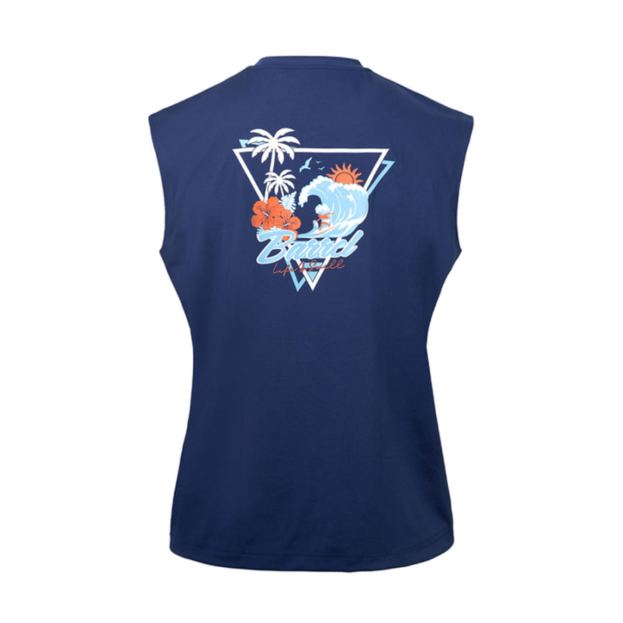 【BARREL】 Uni Tropical Sleeveless Rash Guard / 追跡付 Barrel Men Tropical Sleeveless Rashguard-NAVY – Barrel Hong Kong