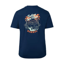 Load image into Gallery viewer, Rashguards: Barrel Unisex Tropical Loose S/S Rashguard-NAVY - 2025, BARREL, BARREL HK, BRIV25HKOP02, Clothing