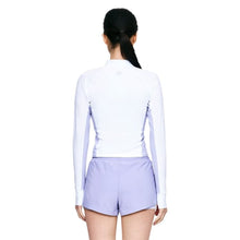 Load image into Gallery viewer, Rashguards: Barrel Women Color Scheme Crop Zip Rashguard-WHITE - 2025, BARREL, BARREL HK, BRIV25HKOP02, Clothing