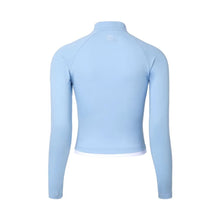 Load image into Gallery viewer, Rashguards: Barrel Women Essential Half Zip Crop Rashguard-BLUE - 2025, BARREL, BARREL HK, Blue, BRIV25HKOP01