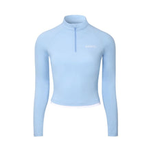 Load image into Gallery viewer, Rashguards: Barrel Women Essential Half Zip Crop Rashguard-BLUE - Barrel / Blue / S (85) / 2025, BARREL, BARREL HK, Blue, BRIV25HKOP01