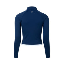 Load image into Gallery viewer, Rashguards: Barrel Women Essential Half Zip Crop Rashguard-NAVY - 2025, BARREL, BARREL HK, Blue, BRIV25HKOP01
