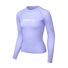 Load image into Gallery viewer, Rashguards: Barrel Women Essential Rashguard-PURPLE - 2023, BARREL, BARREL HK, Barrel / Green / L, Barrel / Green / M