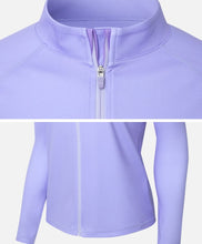 Load image into Gallery viewer, Barrel Women Essential Relax ZipUp Rashguard-PURPLE - Rashguards | BARREL HK