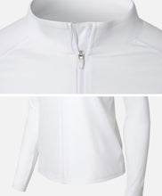 Load image into Gallery viewer, Barrel Women Essential Relax ZipUp Rashguard-WHITE - Rashguards | BARREL HK