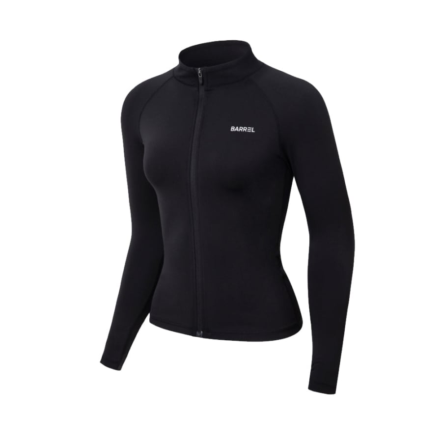 【BARREL】正規品★Women's Kelly Zip-Up Rash Guard／追跡付 Barrel Women Essential Zip-Up Rashguard-BLACK – Barrel Hong Kong