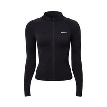 Load image into Gallery viewer, Barrel Women Essential Zip-Up Rashguard-BLACK - Barrel / Black / S - Rashguards | BARREL HK