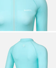 Load image into Gallery viewer, Barrel Women Essential Zip-Up Rashguard-MINT - Rashguards | BARREL HK