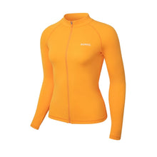 Load image into Gallery viewer, Barrel Women Essential Zip-Up Rashguard-ORANGE - Rashguards | BARREL HK