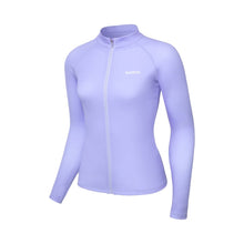 Load image into Gallery viewer, Barrel Women Essential Zip-Up Rashguard-PURPLE - Rashguards | BARREL HK