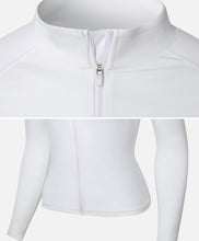 Load image into Gallery viewer, Barrel Women Essential Zip-Up Rashguard-WHITE - Rashguards | BARREL HK