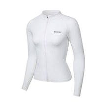 Load image into Gallery viewer, Barrel Women Essential Zip-Up Rashguard-WHITE - Rashguards | BARREL HK