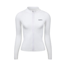 Load image into Gallery viewer, Barrel Women Essential Zip-Up Rashguard-WHITE - Barrel / White / XS - Rashguards | BARREL HK
