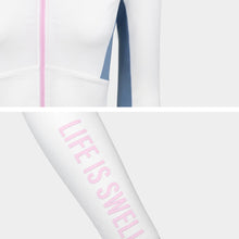 Load image into Gallery viewer, Barrel Women Motion Crop Zip-Up Rash Guard-WHITE - Rashguards | BARREL HK