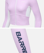 Load image into Gallery viewer, Barrel Women Motion Crop Zip-Up Rashguard-PINK - Rashguards | BARREL HK