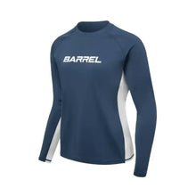 Load image into Gallery viewer, Rashguards: Barrel Women Motion RelaxFit Rashguard-NAVY - 2023_1st, B3SWWRG002BLK080, B3SWWRG002BLK085, B3SWWRG002BLK090, B3SWWRG002BLK095