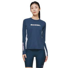 Load image into Gallery viewer, Rashguards: Barrel Women Motion RelaxFit Rashguard-NAVY - 2023_1st, B3SWWRG002BLK080, B3SWWRG002BLK085, B3SWWRG002BLK090, B3SWWRG002BLK095