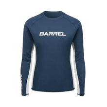 Load image into Gallery viewer, Rashguards: Barrel Women Motion RelaxFit Rashguard-NAVY - Barrel / Navy / XS / 2023_1st, B3SWWRG002BLK080, B3SWWRG002BLK085,