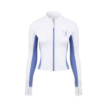Load image into Gallery viewer, Barrel Women Nautical Crop ZipUp Rashguard-WHITE - Barrel / White / S (085) - Rashguards | BARREL HK