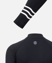 Load image into Gallery viewer, Barrel Women Resort Half Zip Crop Rashguard-BLACK - Rashguards | BARREL HK