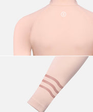 Load image into Gallery viewer, Barrel Women Resort Half Zip Crop Rashguard-PEACH - Rashguards | BARREL HK