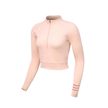Load image into Gallery viewer, Barrel Women Resort Half Zip Crop Rashguard-PEACH - Rashguards | BARREL HK