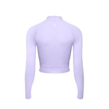 Load image into Gallery viewer, Barrel Women Resort Half Zip Crop Rashguard-PURPLE - Rashguards | BARREL HK