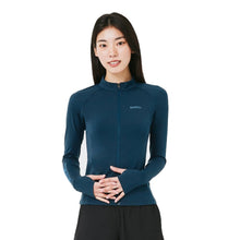 Load image into Gallery viewer, Barrel Women Resort Zip-Up Rashguard-BLUE - Rashguards | BARREL HK