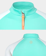 Load image into Gallery viewer, Barrel Women Romantic Crop Zip Up Rashguard-MINT - Rashguards | BARREL HK