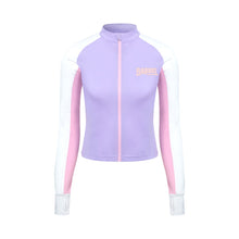Load image into Gallery viewer, Barrel Women Romantic Crop Zip Up Rashguard-PURPLE - Barrel / Purple / S - Rashguards | BARREL HK
