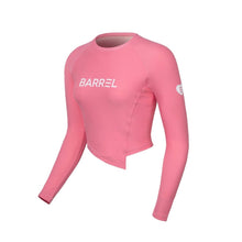 Load image into Gallery viewer, Barrel Women Sunset Crop Rashguard-PINK - Rashguards | BARREL HK