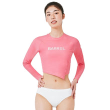 Load image into Gallery viewer, Barrel Women Sunset Crop Rashguard-PINK - Rashguards | BARREL HK