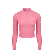 Load image into Gallery viewer, Barrel Women Sunset Crop Zip-Up Rashguard-PINK - Barrel / Pink / S (85) - Rashguards | BARREL HK