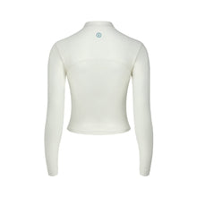 Load image into Gallery viewer, Barrel Women Vibe Crop Zip-Up Rashguard-IVORY - Rashguards | BARREL HK