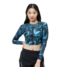 Load image into Gallery viewer, Barrel Womens Abyssal Crop ZipUp Rashguard-SMOKE - Rashguards | BARREL HK